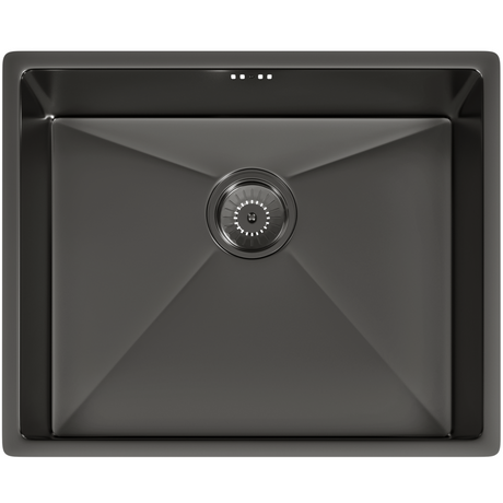 Ellsi Elite 1.0 Bowl Stainless Steel Undermount Kitchen Sink Gun Metal 540mm x 440mm GUN METAL PDT-000440_1