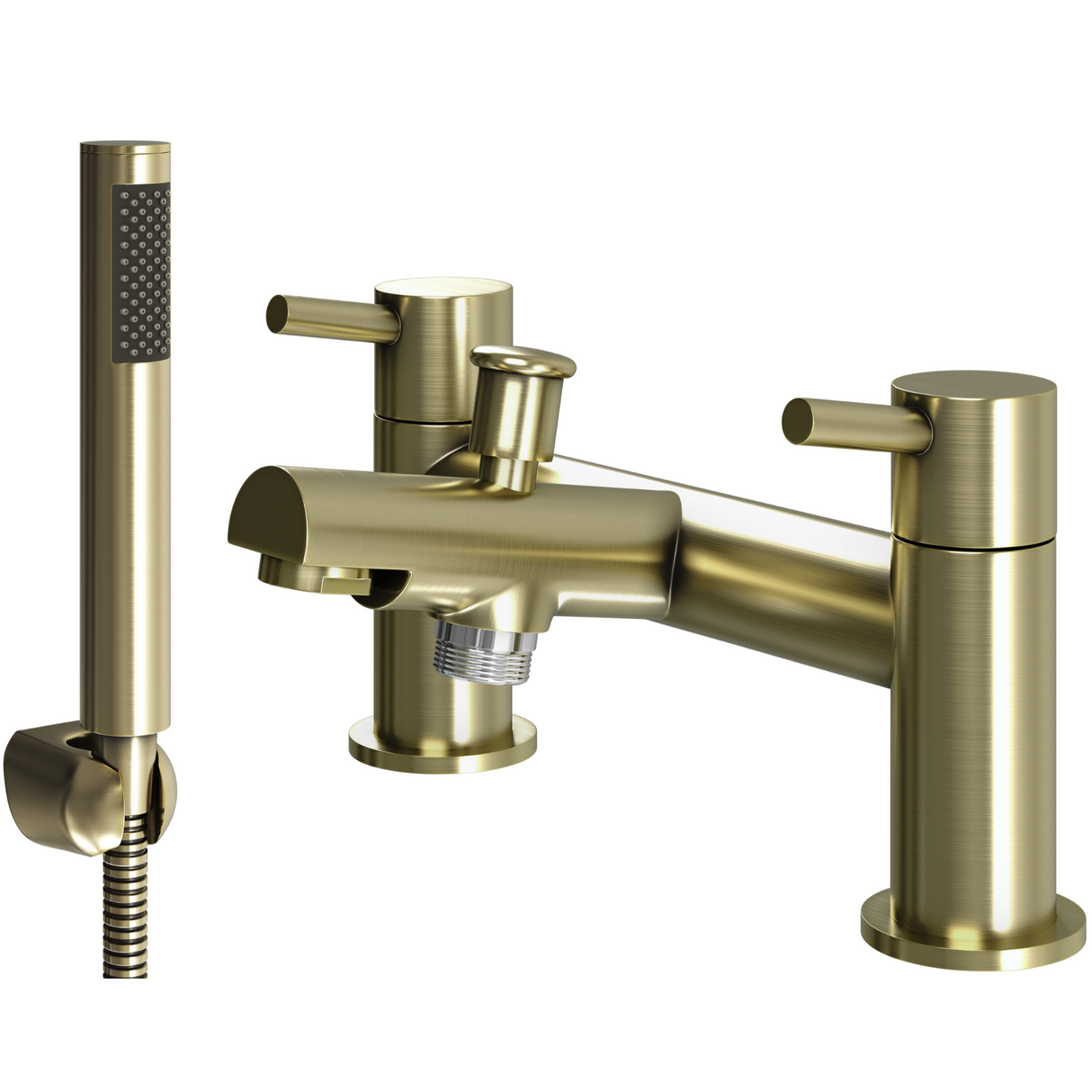 Ellsi Juke Bath Shower Mixer Tap & Shower Kit BRUSHED BRASS JUK-02-BB