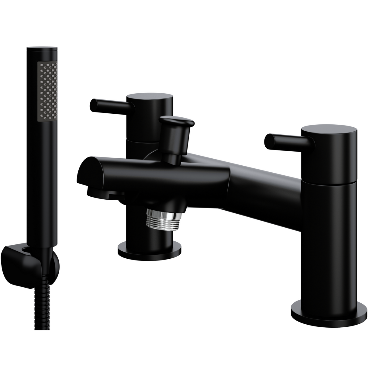 Ellsi Juke Bath Shower Mixer Tap & Shower Kit MATT BLACK JUK-02-MB