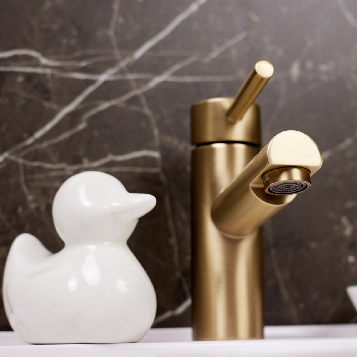 Ellsi Juke Mono Basin Mixer Tap BRUSHED BRASS JUK-01-BB LS4