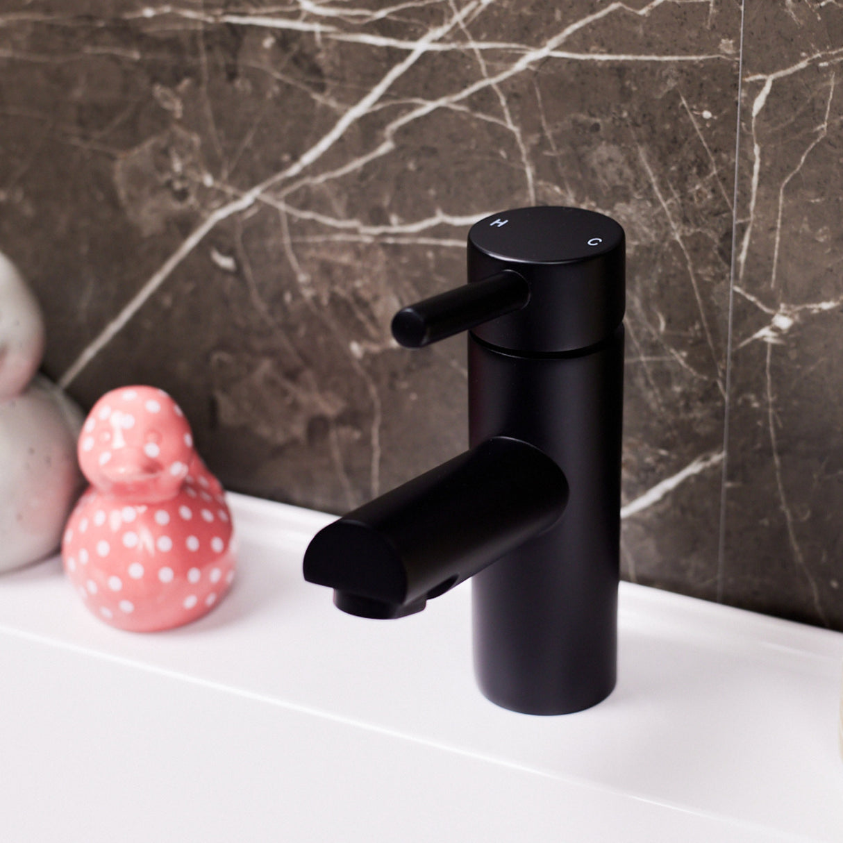 Ellsi Juke Mono Basin Mixer Tap MATT BLACK JUK-01-MB LS2