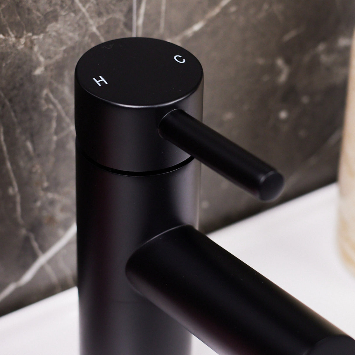 Ellsi Juke Mono Basin Mixer Tap MATT BLACK JUK-01-MB LS3