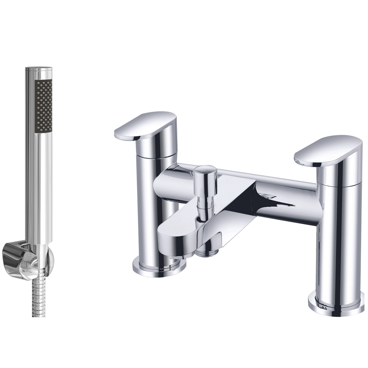 Ellsi Juno Bath Shower Mixer Tap & Shower Kit Chrome JUN-02-CH
