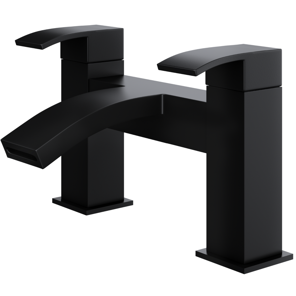 Ellsi Kinlin Waterfall Bath Filler Tap MATT BLACK KIN-03-MB