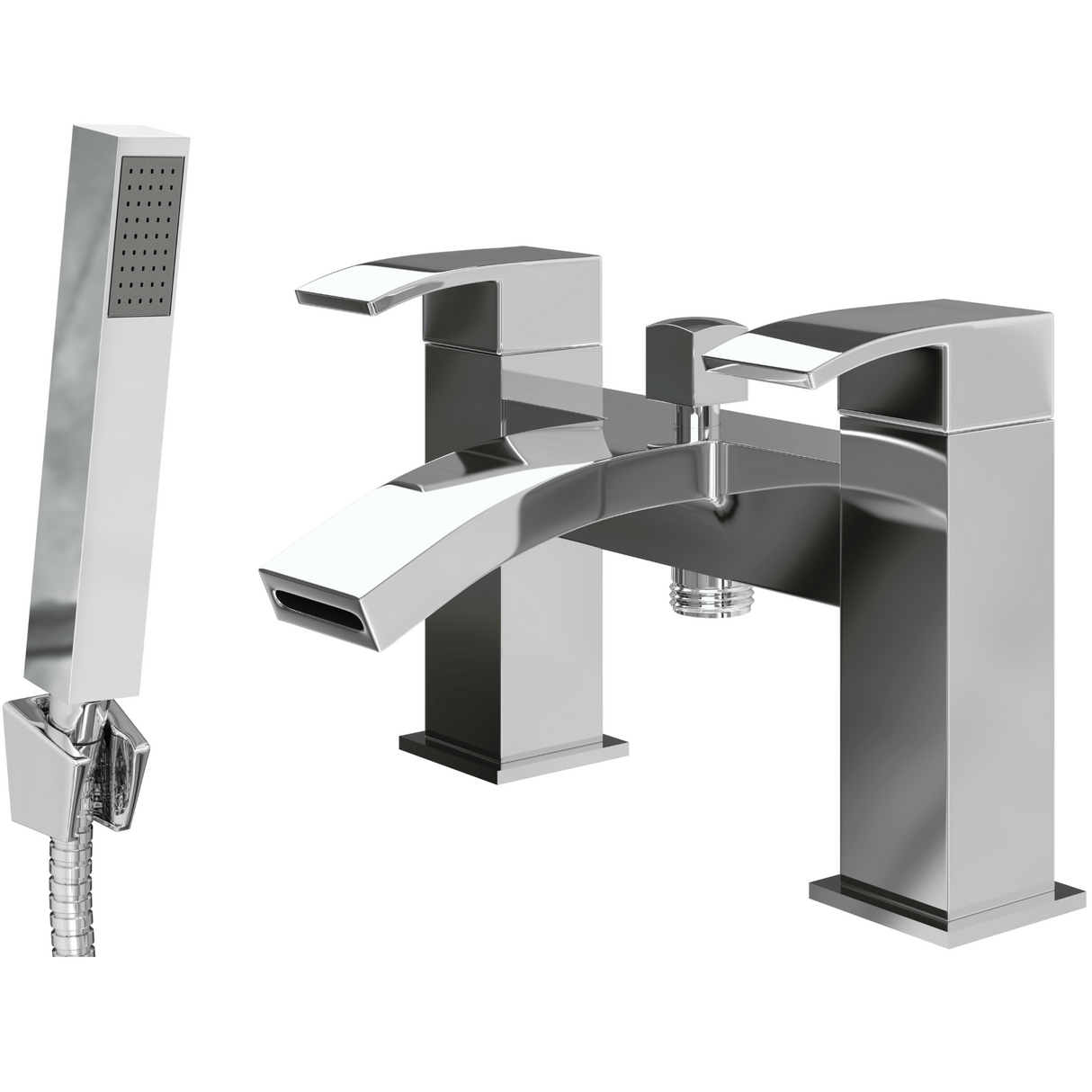 Ellsi Kinlin Waterfall Bath Shower Mixer Tap & Shower Kit CHROME KIN-02-CH