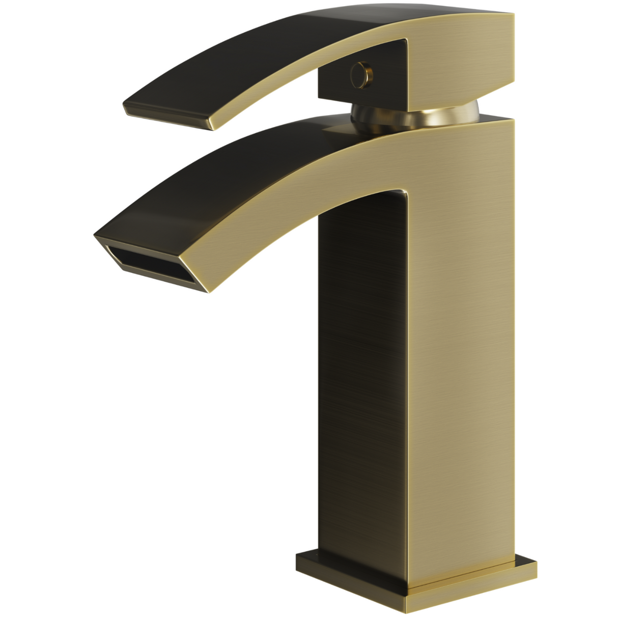 Ellsi Kinlin Mono Waterfall Basin Mixer Tap BRUSHED BRASS KIN-01-BB