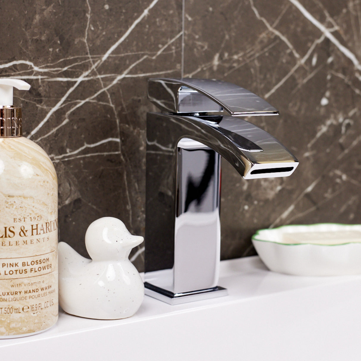 Ellsi Kinlin Mono Waterfall Basin Mixer Tap CHROME KIN-01-CH LS2