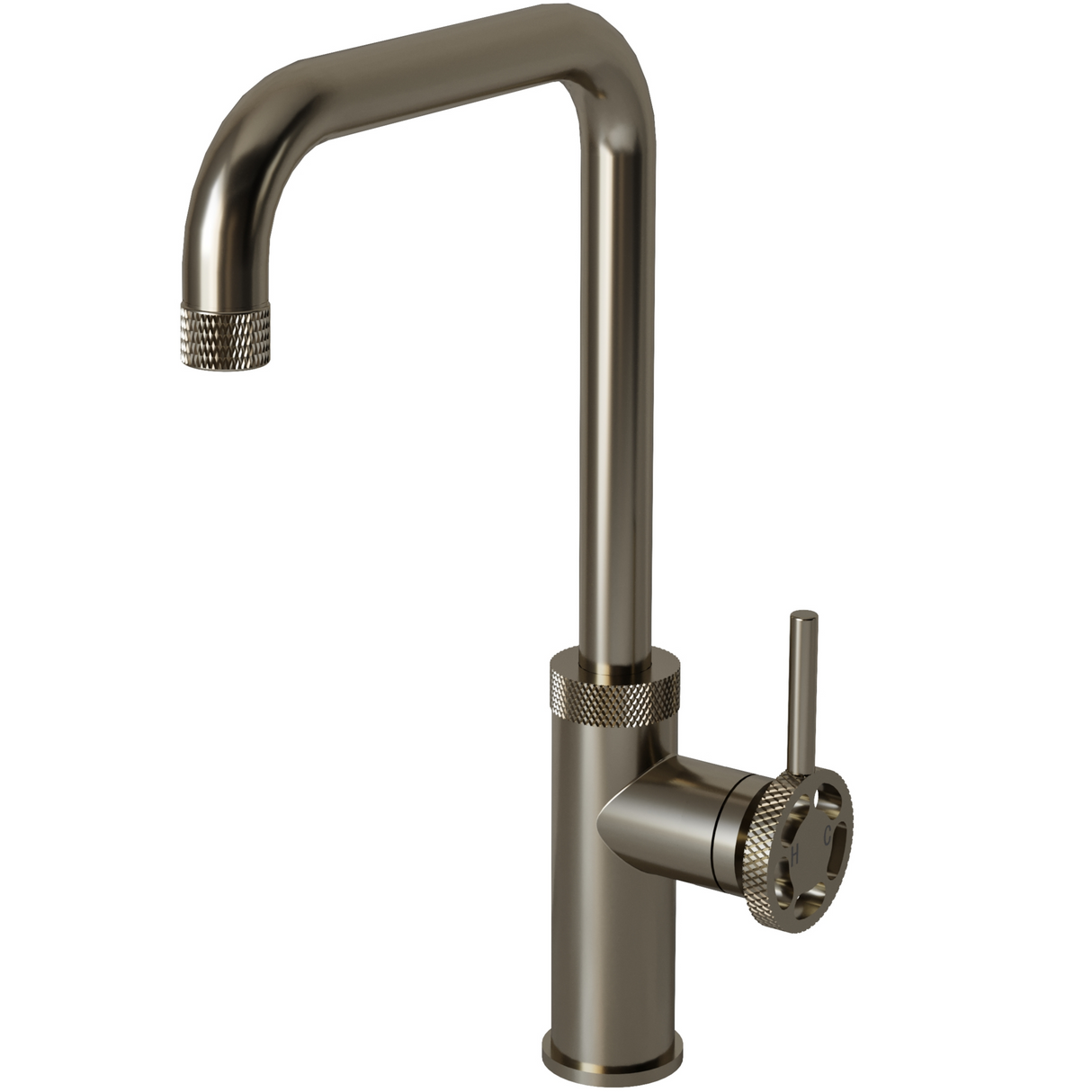 Ellsi Labor Industrial Style Single Lever Kitchen Mixer Tap BRUSHED STEEL LAB-01-BS