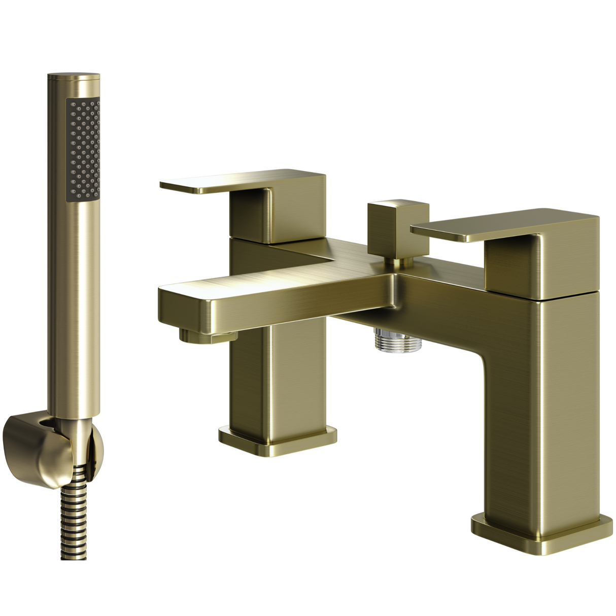 Ellsi Lanza Bath Shower Mixer Tap & Shower Kit BRUSHED BRASS LAN-02-BB