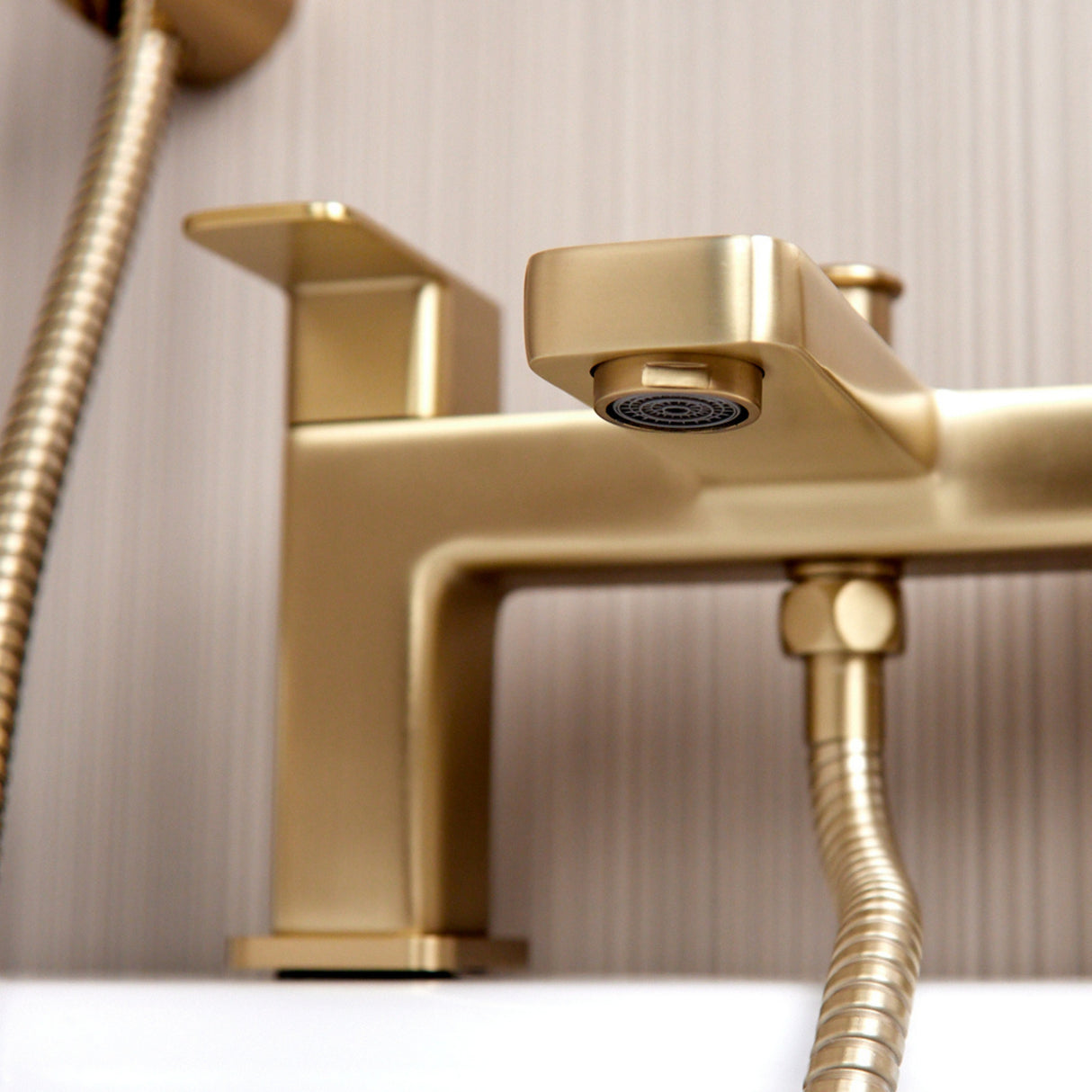 Ellsi Lanza Bath Shower Mixer Tap & Shower Kit BRUSHED BRASS LAN-02-BB LS3