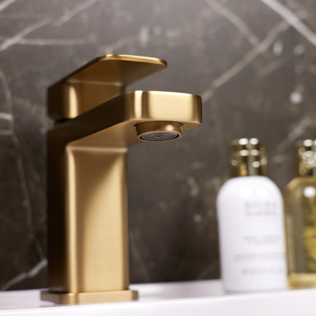 Ellsi Lanza Mono Basin Mixer Tap BRUSHED BRASS LAN-01-BB LS4