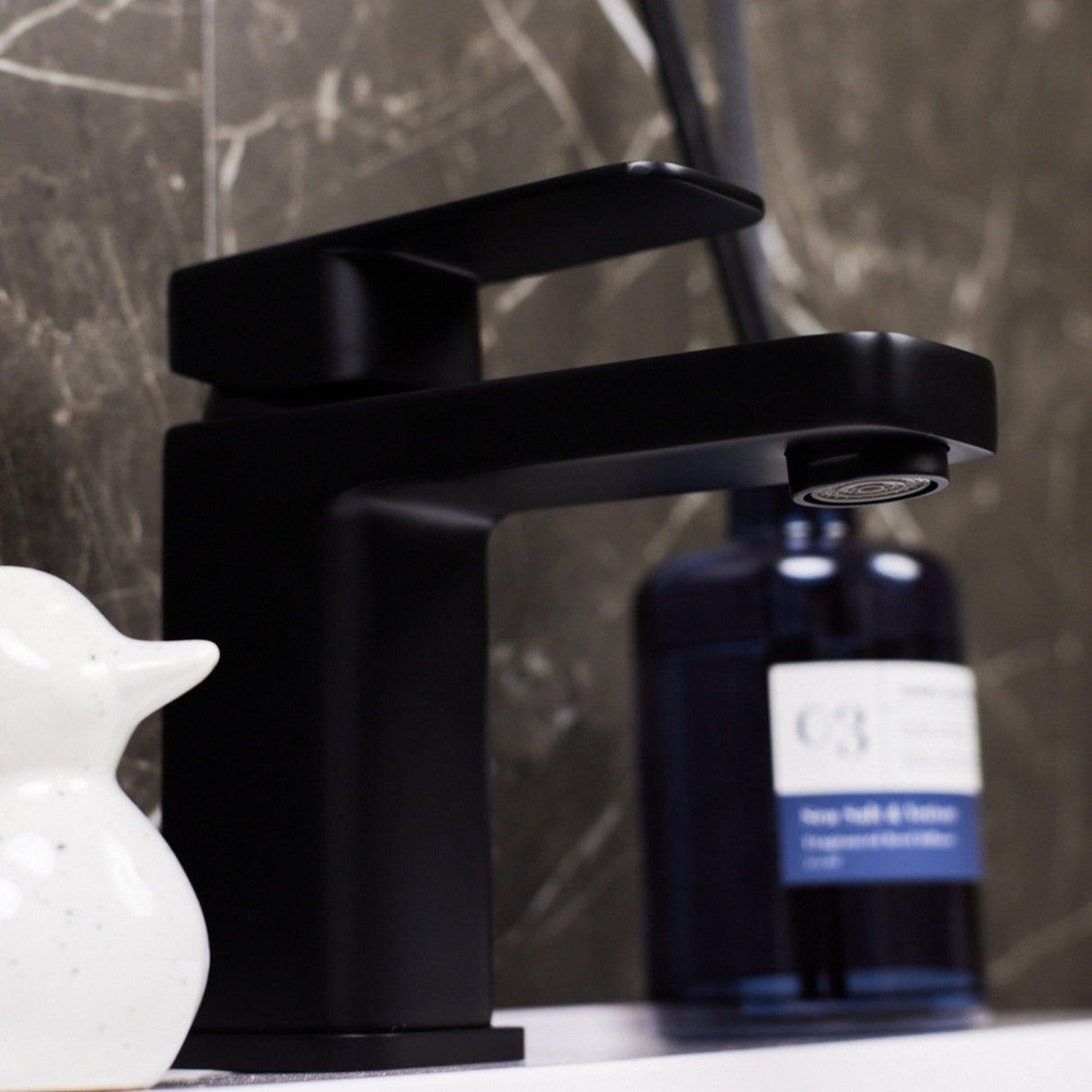 Ellsi Lanza Mono Basin Mixer Tap MATT BLACK LAN-01-MB LS2