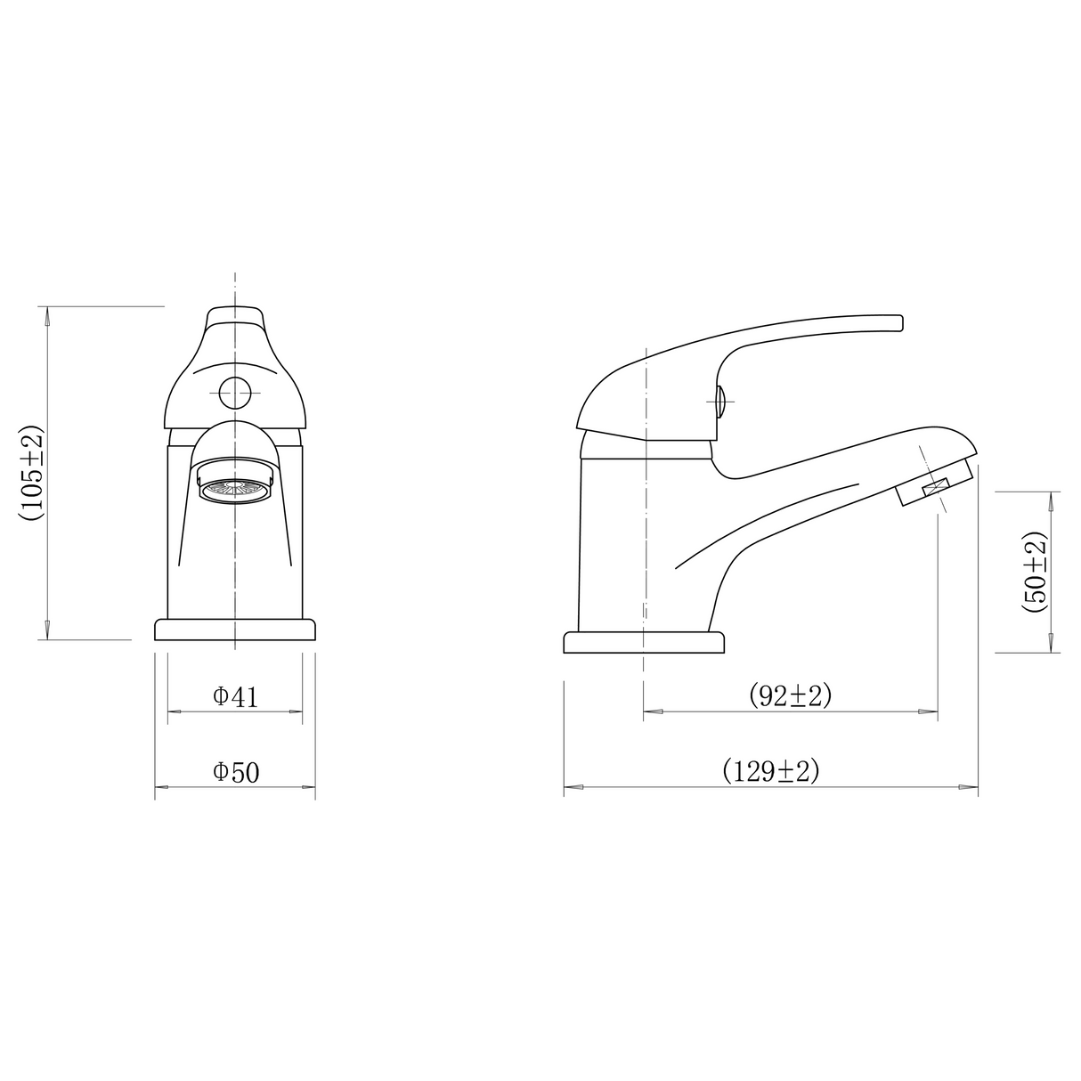 Ellsi Loop Mini Mono Basin Mixer Tap Chrome LOO-01-CH LD