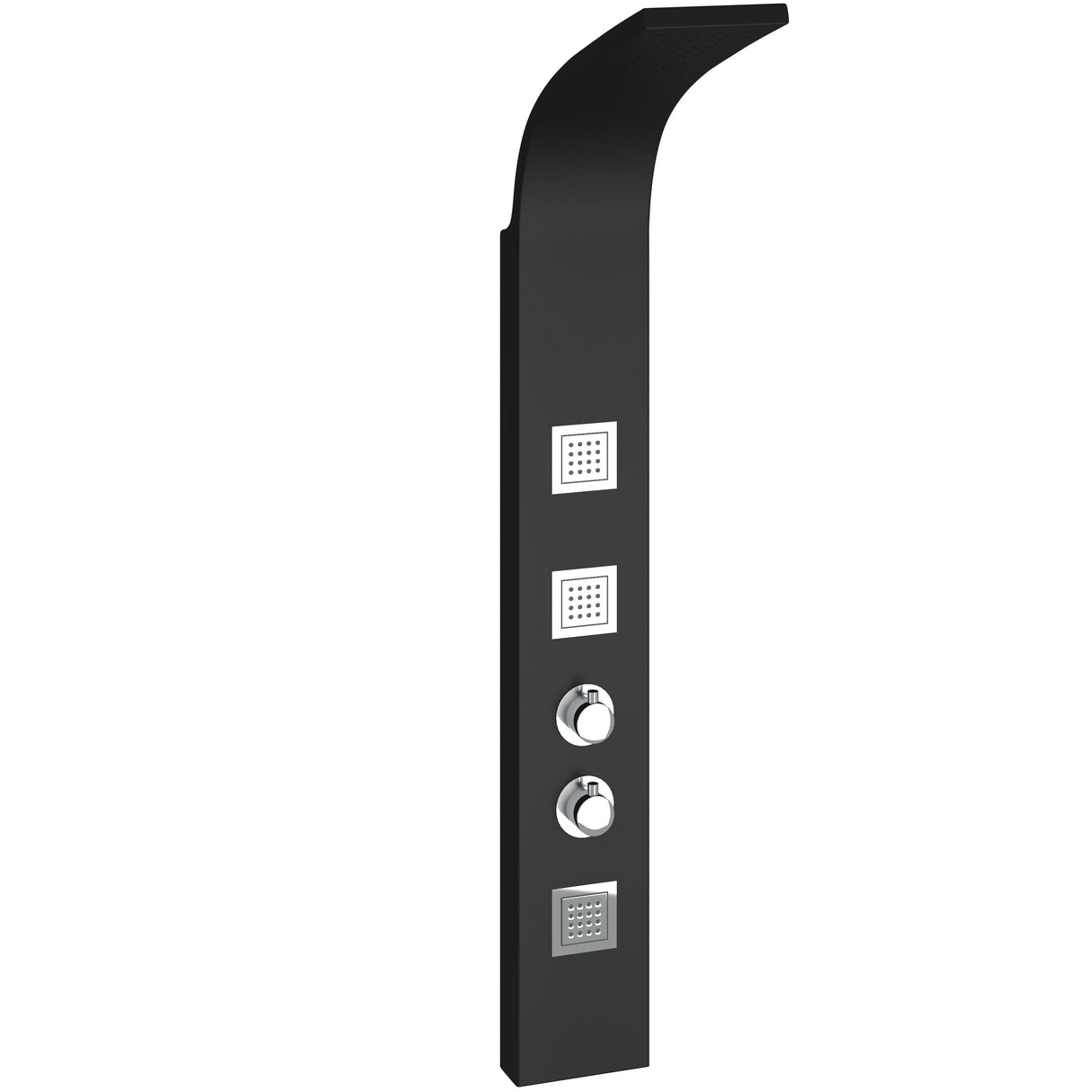 Ellsi Luna Thermostatic Shower Tower Panel Matt Black MATT BLACK PDT-000427