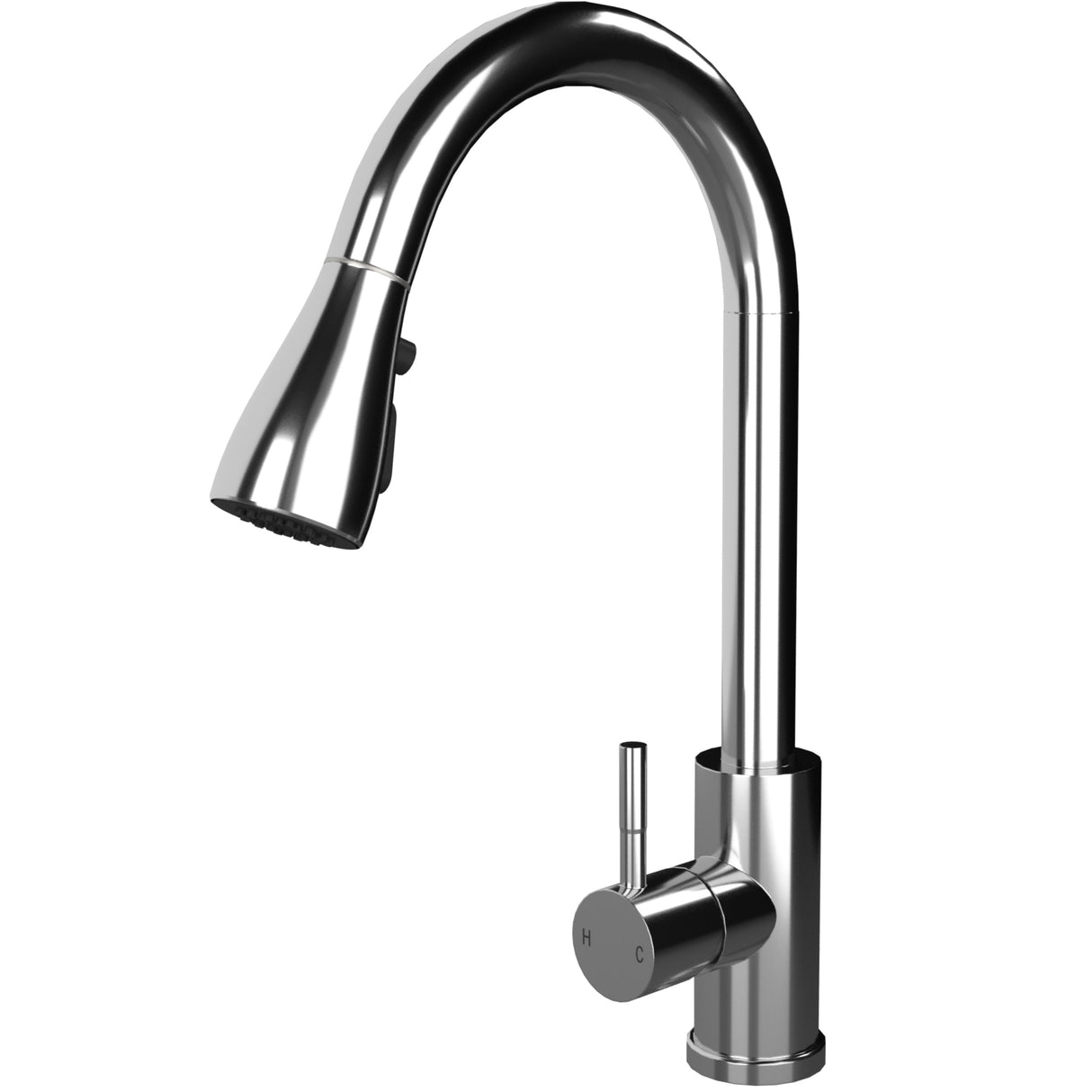 Ellsi Luxr Pull-Out Single Lever Kitchen Mixer Tap CHROME LUX-01-CH_1