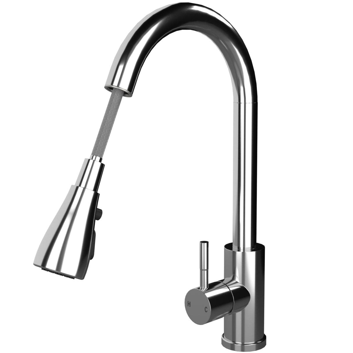 Ellsi Luxr Pull-Out Single Lever Kitchen Mixer Tap CHROME LUX-01-CH_2