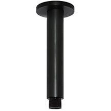 Meir Round Ceiling Shower Arm 150mm Matt Black MA07-150