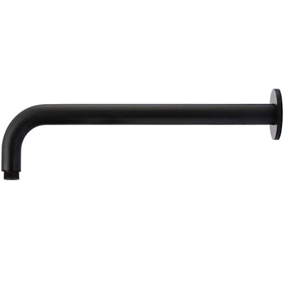 Meir Round Wall Mounted Shower Arm 400mm Matt Black MA09-400_2