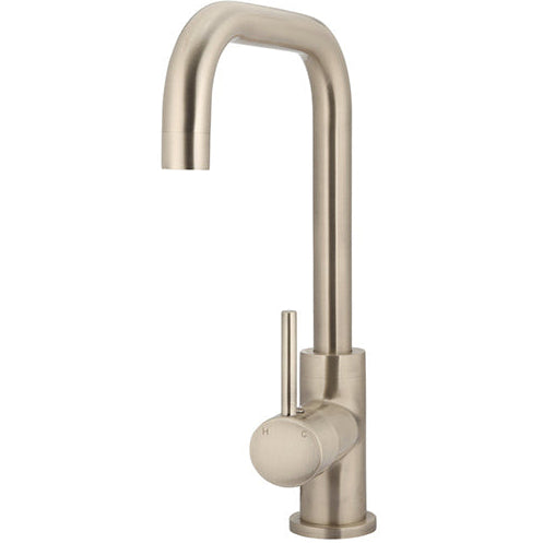 Meir Square Neck Single Lever Kitchen Mixer Tap Champagne MK02-CH_1