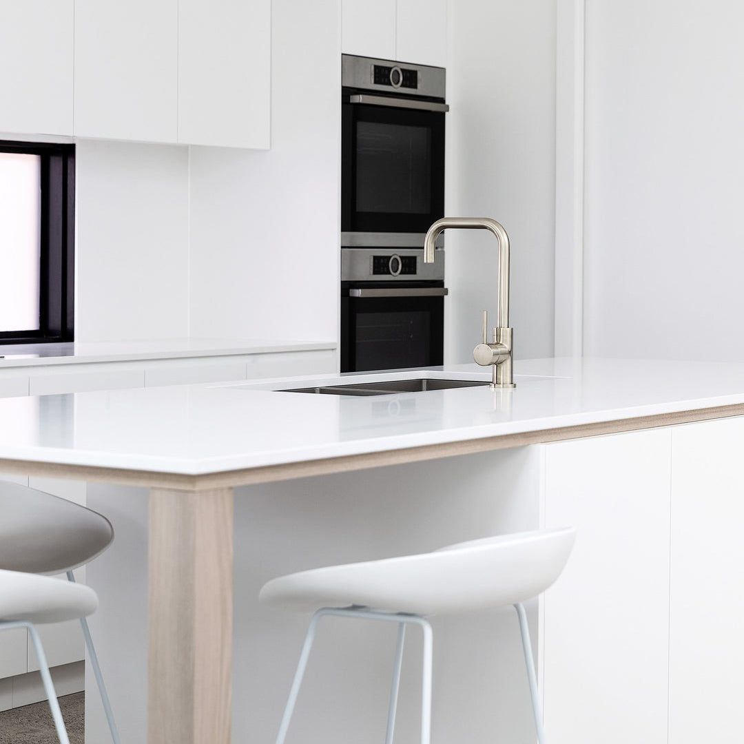 Meir Square Neck Single Lever Kitchen Mixer Tap Brushed Nickel MK02-PVDBN LS2