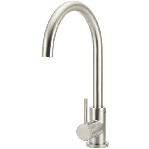 Meir Round Swan Neck Kitchen Mixer Tap Brushed Nickel MK03-PVDBN_1