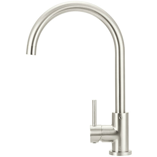 Meir Round Swan Neck Kitchen Mixer Tap Brushed Nickel MK03-PVDBN_2
