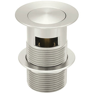 Meir Push Button Click Clack Basin Waste - Slotted Brushed Nickel MP04-A-PVDBN_1
