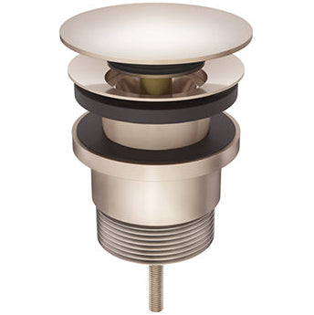 Meir Universal Push Button Basin & Bath Waste - With or Without Overflow Champagne MP04F-UNI-CH_1
