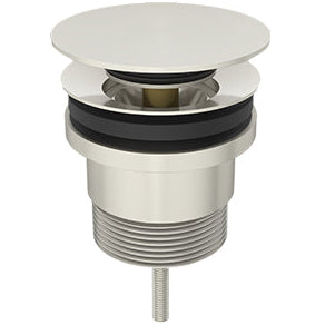 Meir Universal Push Button Basin & Bath Waste - With or Without Overflow Brushed Nickel MP04F-UNI-PVDBN_2