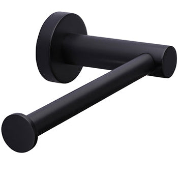 Meir Round Toilet Roll Holder Matt Black MR02-R_1