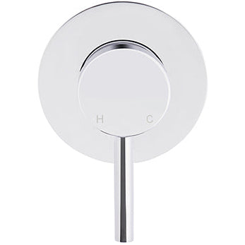 Meir Concealed 1 Outlet Round Single Lever Mixer Valve & Concealed Body, Chrome MW03S-FIN-C + MW13BDY_4