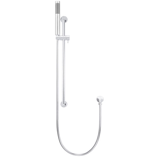 Meir Round Sliding Rail Kit With Single Spray Handset & Elbow Outlet Chrome MZ0402-R-C_1