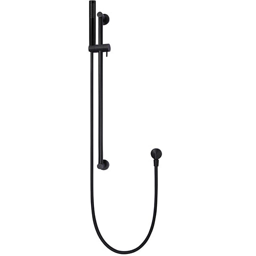Meir Round Sliding Rail Kit With Single Spray Handset & Elbow Outlet Matt Black MZ0402-R_2