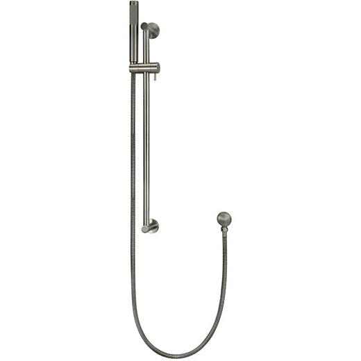 Meir Round Sliding Rail Kit With Single Spray Handset & Elbow Outlet Shadow MZ0402-R-PVDGM_2