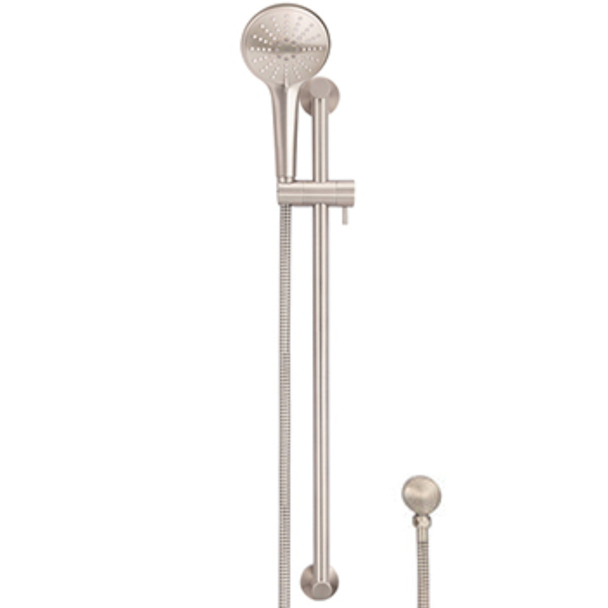 Meir Round Sliding Rail Kit With Three Spray Handset & Elbow Outlet - Champagne MZ04BN-SET-CH_1