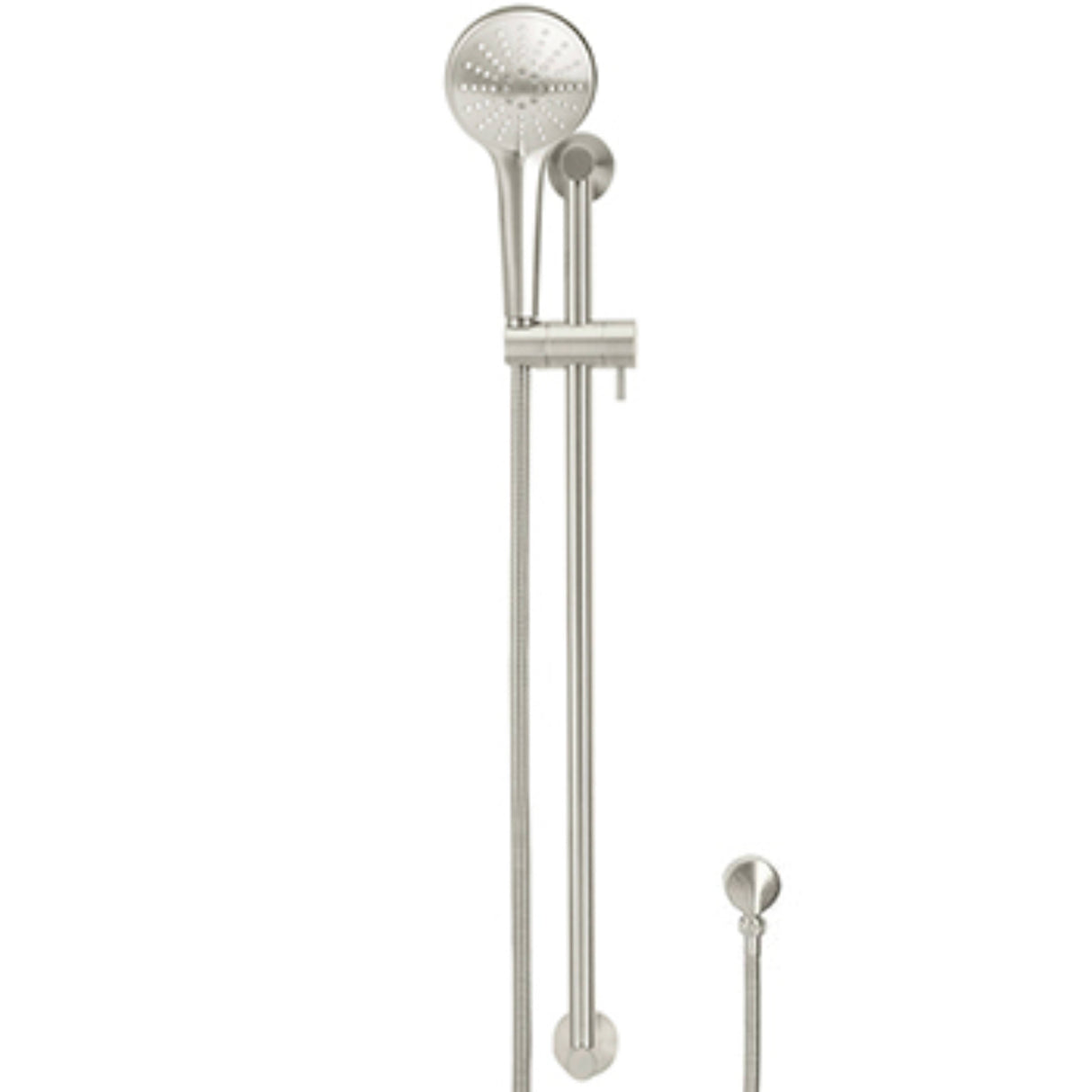Meir Round Sliding Rail Kit With Three Spray Handset & Elbow Outlet - Brushed Nickel MZ04BN-SET-PVDBN_1