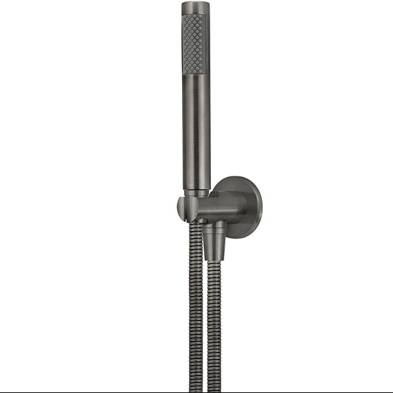 Meir Round Elbow Outlet with Holder, Hose & Handset Shadow MZ08-R-PVDGM_1