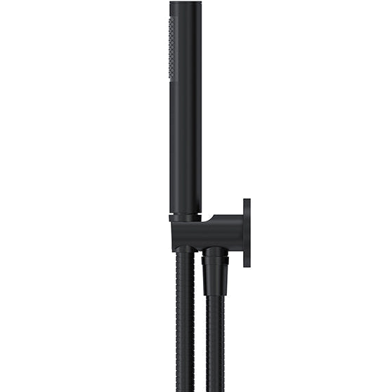 Meir Round Elbow Outlet with Holder, Hose & Handset Matt Black MZ08-R_3