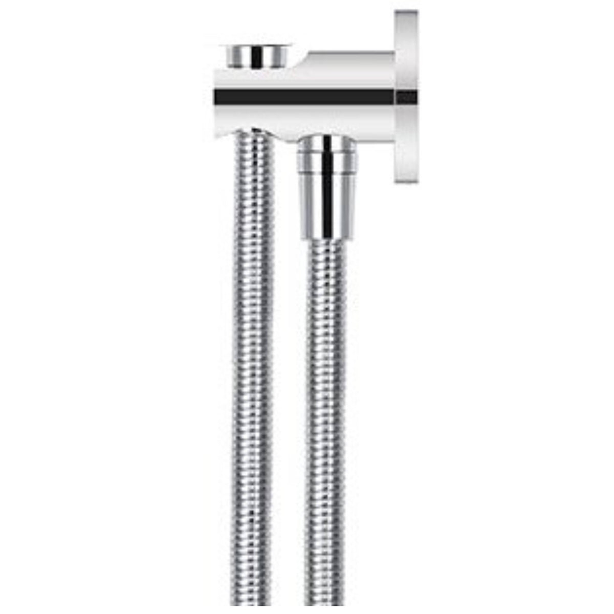 Meir Round Elbow Outlet with Holder, Hose, without Handset Chrome MZ08B-C_3