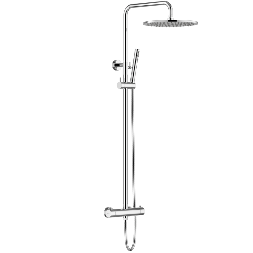 Meir Round 2 Outlet Exposed Thermostatic Shower Set Chrome MZT01N-C_1
