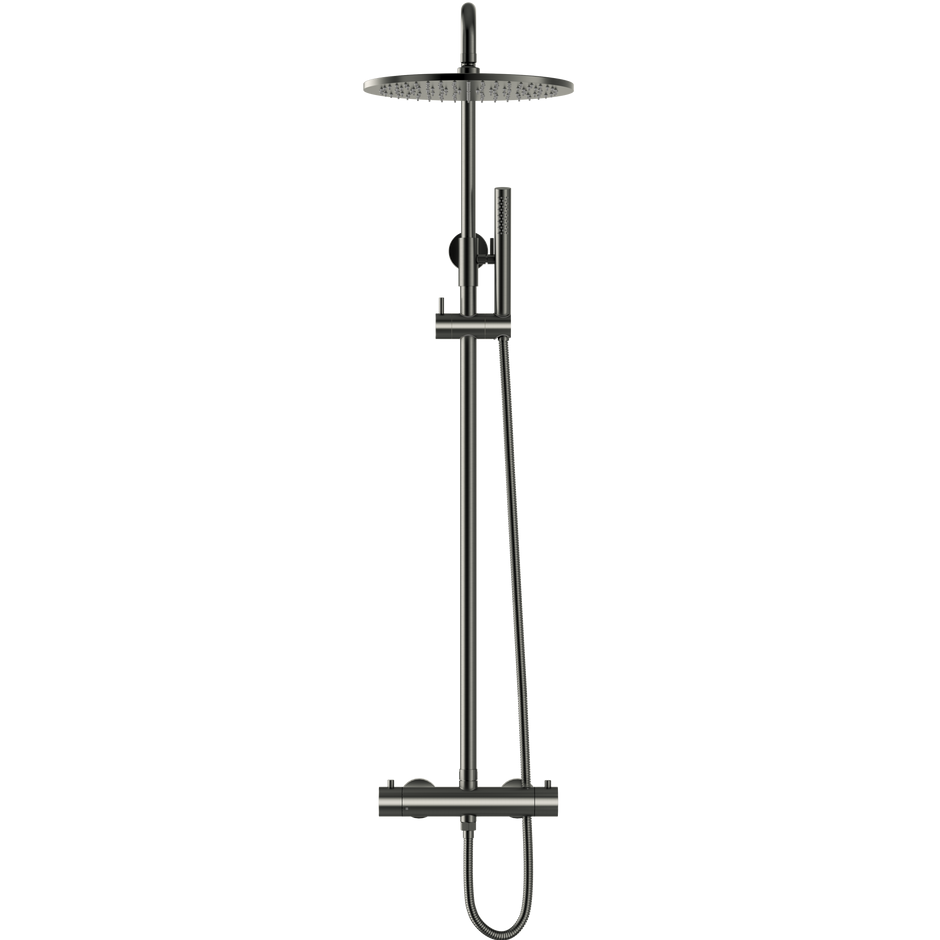 Meir Round 2 Outlet Exposed Thermostatic Shower Set Shadow MZT01N-PVDGM_2
