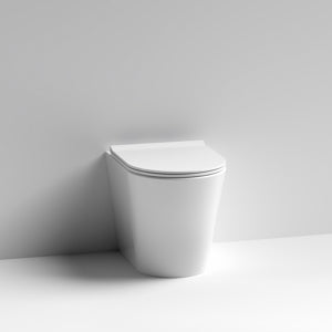 Nuie Freya Rimless Back to Wall Toilet Pan & Soft Close Seat NCG606_1