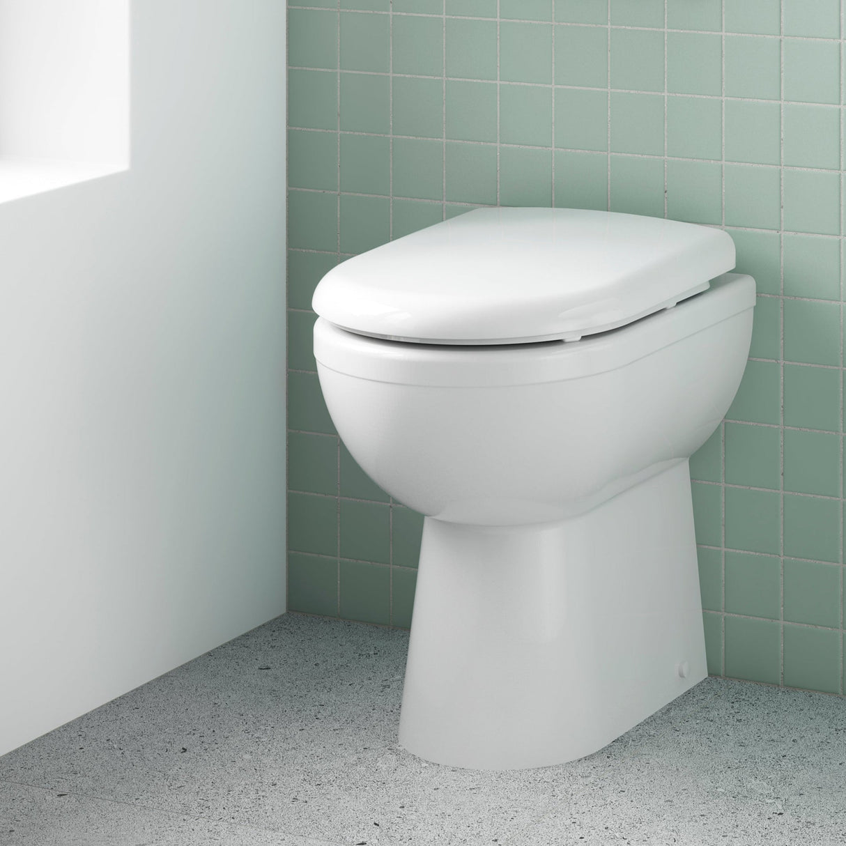 Nuie Ivo Comfort Height Back To Wall Toilet NCS296 LS