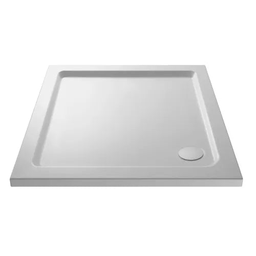 Nuie Pearlstone Square Shower Tray Gloss White NTP002
