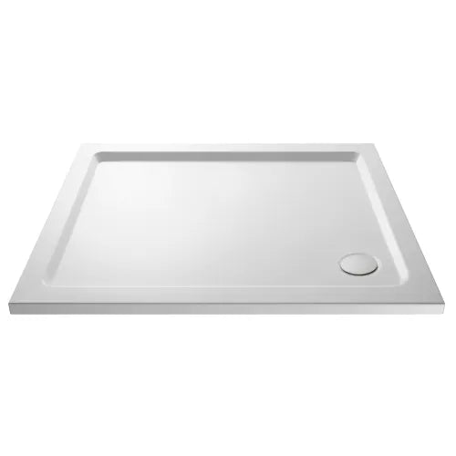 Nuie Pearlstone Rectangular Shower Tray Gloss White NTP012