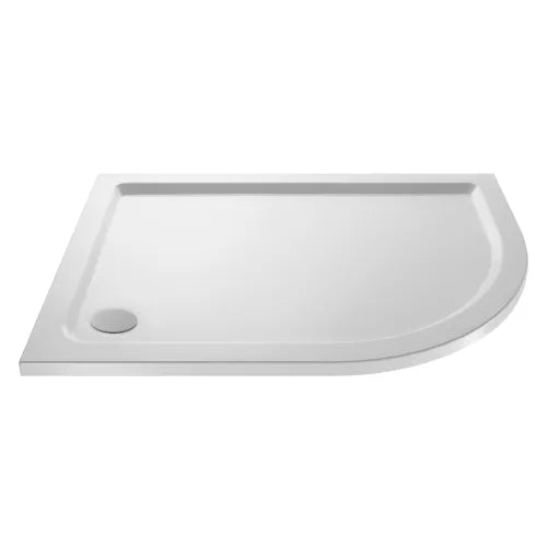Nuie Pearlstone Offset Quadrant Shower Tray Gloss White NTP109