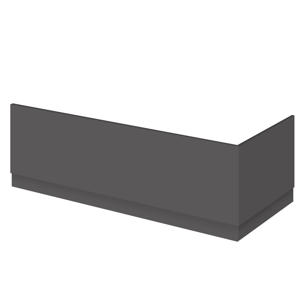 Nuie Standard MDF/MFC Front Bath Panel Gloss Grey OFF977