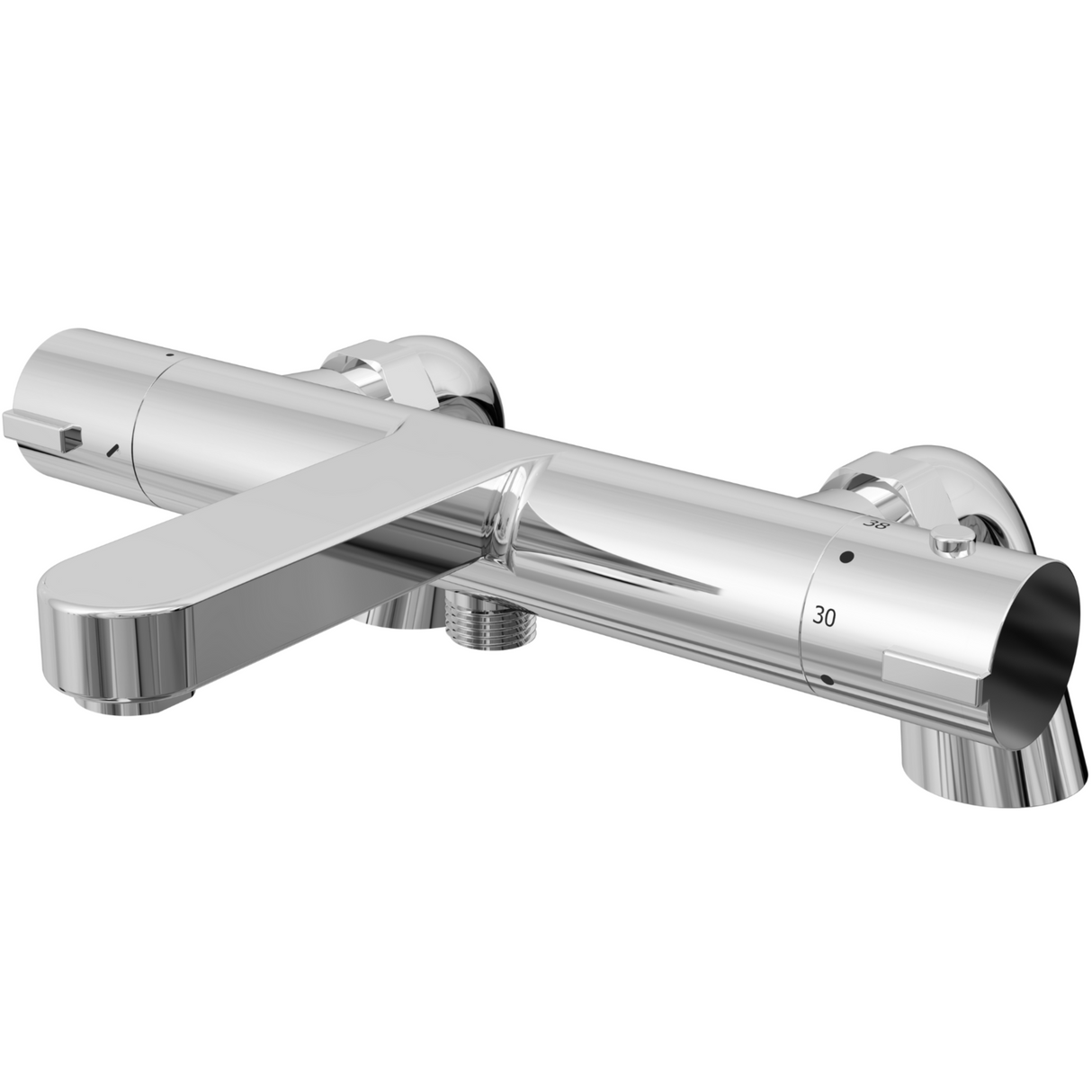 Ellsi Orhan Pillar Mounted Thermostatic Bath Shower Mixer Tap CHROME ORH-07-CH_2