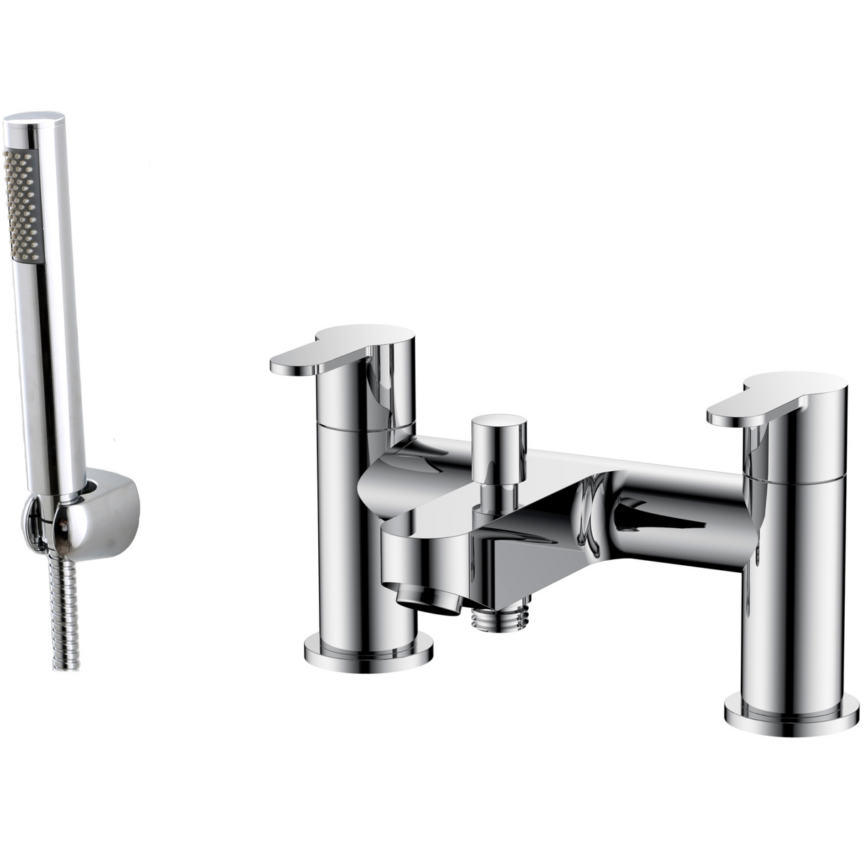 Ellsi Oxford Bath Shower Mixer Tap & Shower Kit Chrome OXF-02-CH