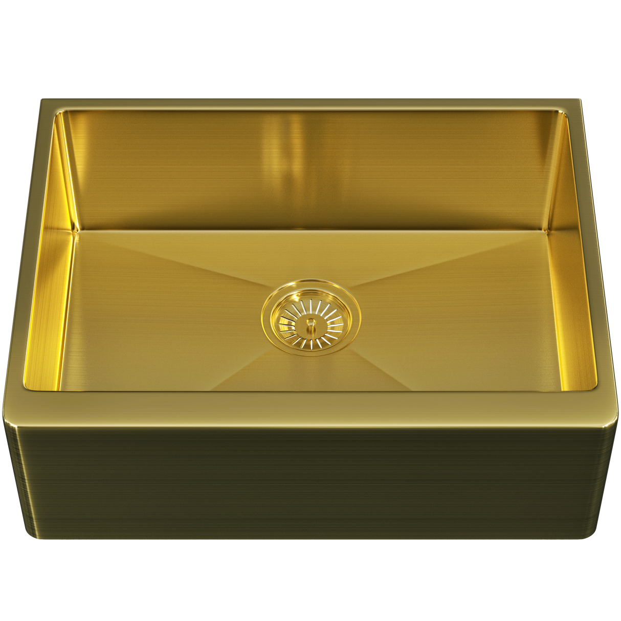 Ellsi Elite 1.0 Bowl Stainless Steel Belfast Kitchen Sink Brushed Gold 600mm x 440mm BRUSHED GOLD PDT-000024